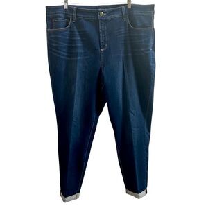 NYDJ JEANS, Size 22W, Blue “Annabelle Skinny Boyfriend” Jeans w/ Lift Tuck, NEW.